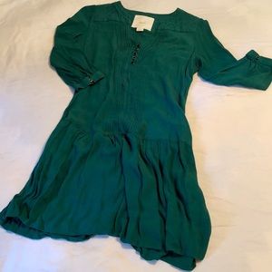 Anthropologie Green Dress